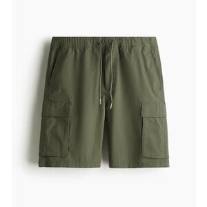H&M Men’s Khaki Green Cargo Shorts Size XL Cotton